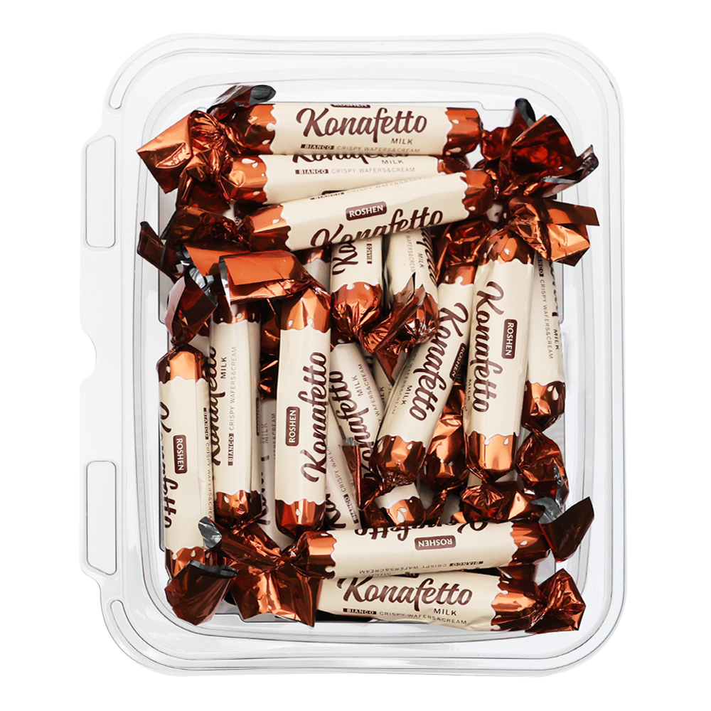 Candy Choco-Wafers Konafetto Bianco with Milk – approx 1lb